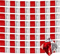 Vista 24 de Paquete de 10 guirnaldas de flecos metálicos de oropel de 10 pies para colgar en la pared, telón de fondo para flotadores de desfile, despedida