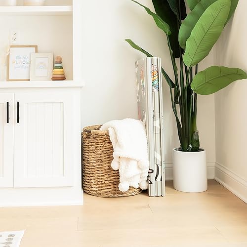 Miniatura 3 de Regalo Tapete de juego extragrande con letras del alfabeto de 77 x 71 pulgadas para bebés y niños pequeños, tapete de aprendizaje de objetos y