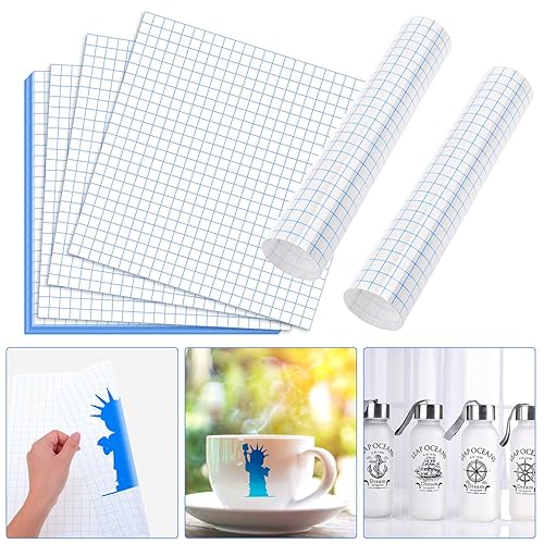 Miniatura 7 de selizo Cinta de transferencia, paquete de 20 cintas de transferencia de papel de contacto transparente para manualidades