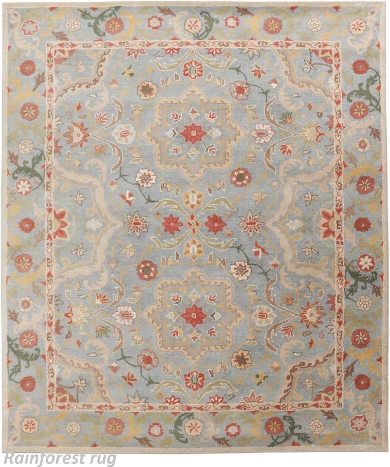 Handmade Traditional Oriental Premium 100% Wool Area Rugs & Carpet Bedroom Living Room Dining Room Luxury Home (8x10 Feet)