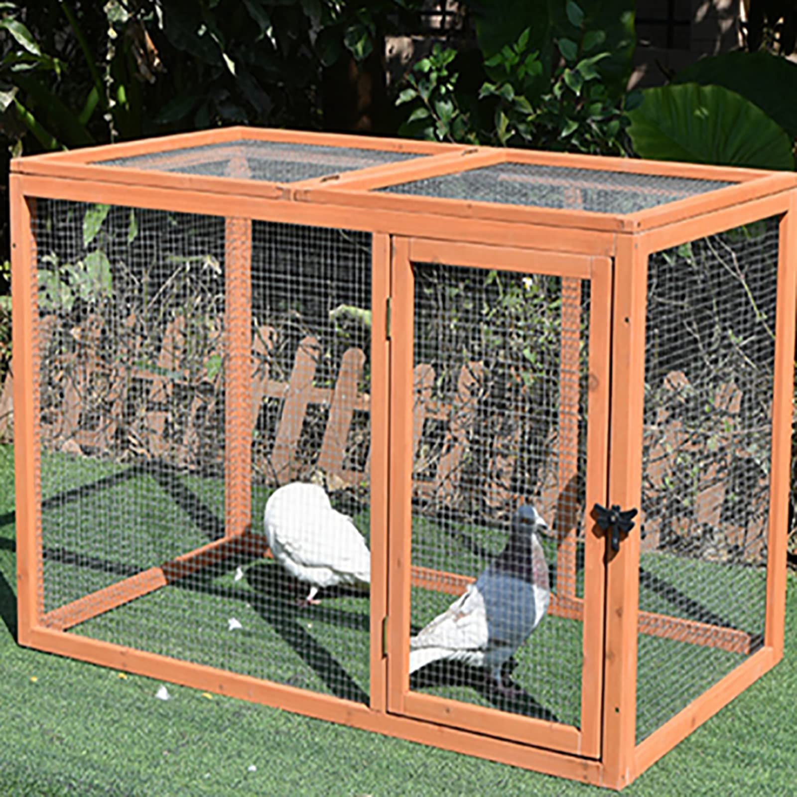 Buy Wooden Chicken Coop, Hen House Pet Cage Small Animal Poultry Cage