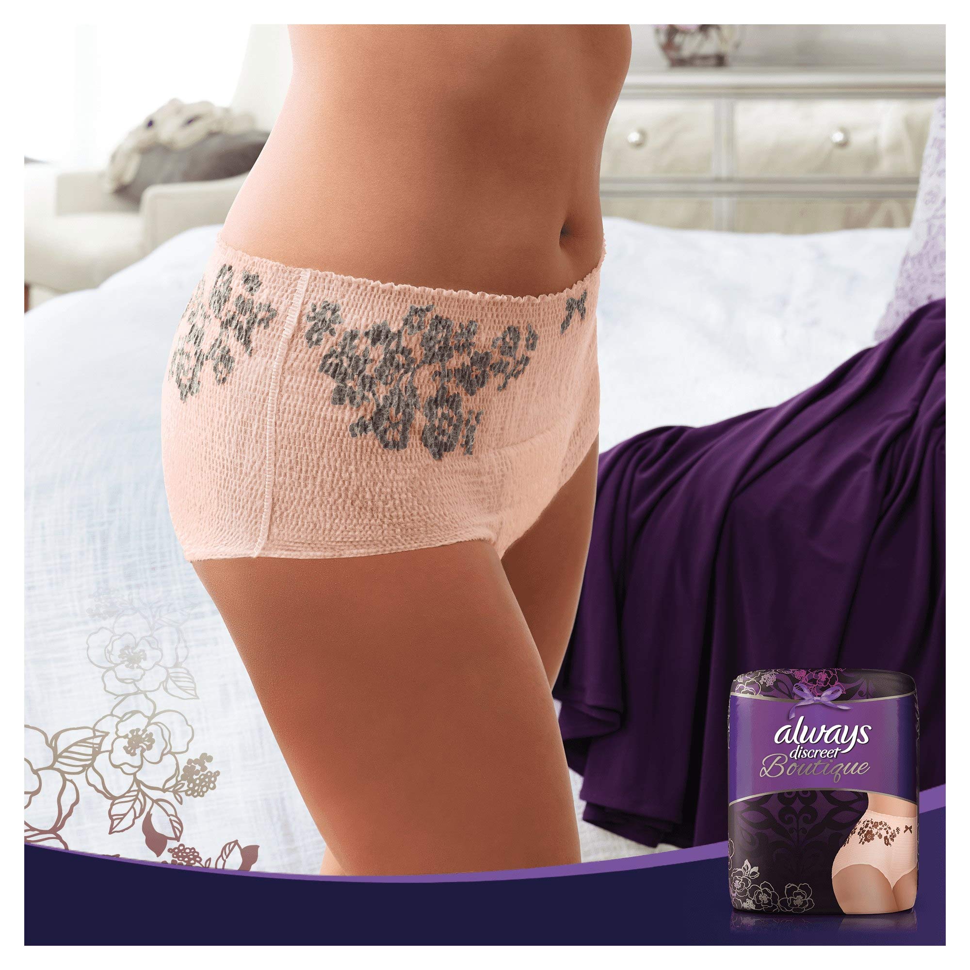 Always Discreet Set aus 8 Höschen für Blasenschwäche, Größe L, 4er-Packung