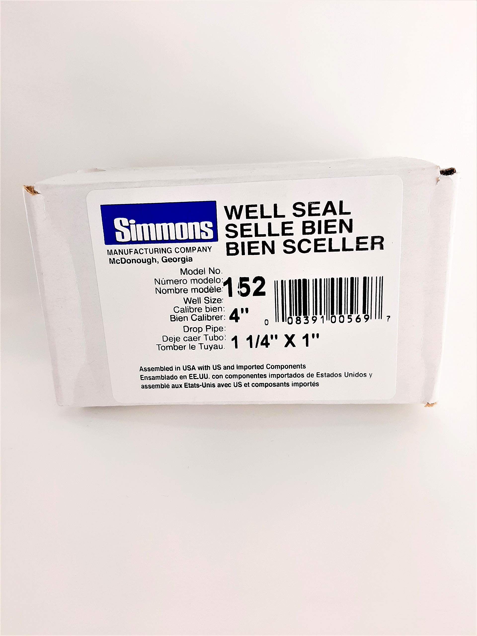 Amazon.com : Simmons Manufacturing Well Seal Cast Iron 4x1 : Sump