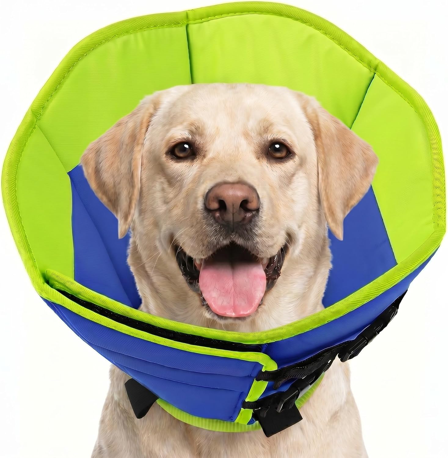 Soft Dog Cone, Adjustable Dog Cone Collar Alternative for Large Dogs, Comfy Pet Cones for Dogs to Stop Licking, Protective E-Collar After Surgery for Wound Healing, Pink XL