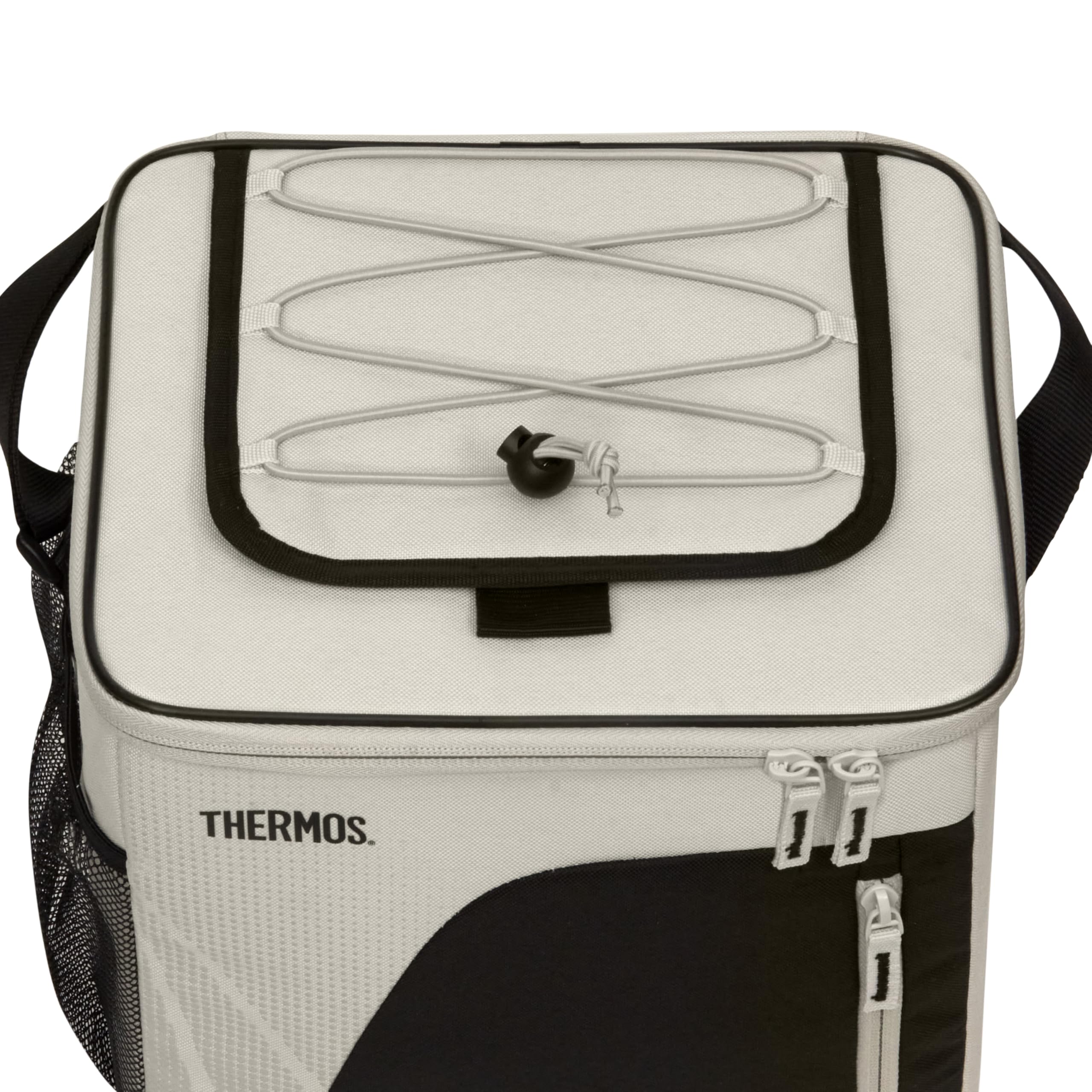 Thermos Radiance - Borsa termica da 17 l, per uso familiare, in arenaria, grande, per picnic e picnic, fodera resistente agli alimenti, isolamento Isotec che mantiene il cibo freddo per 5 ore