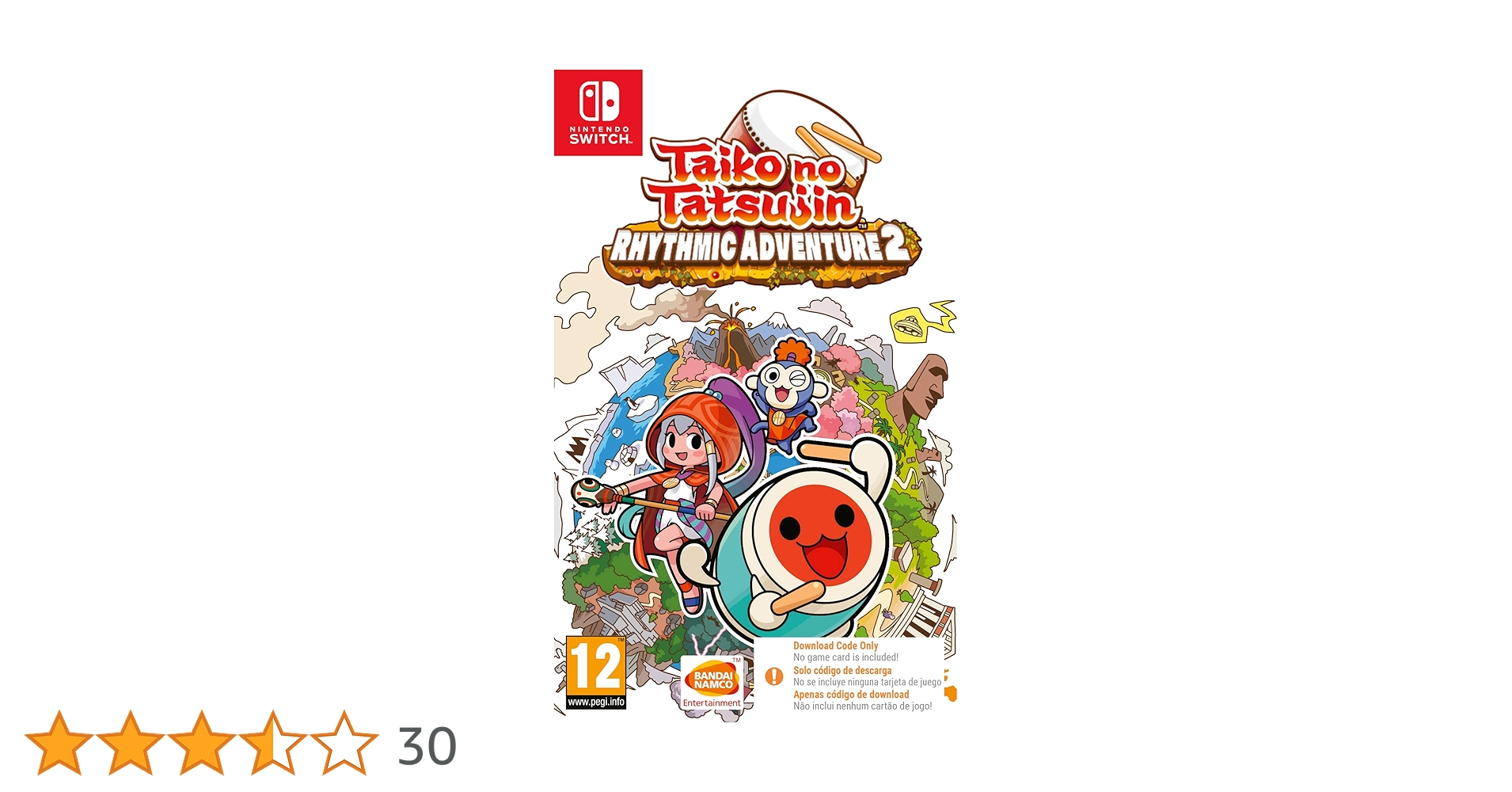 Nintendo Switch taiki.kimura2 Taiko no Tatsujin: Rhythmic Adventure 2 for Nintendo Switch