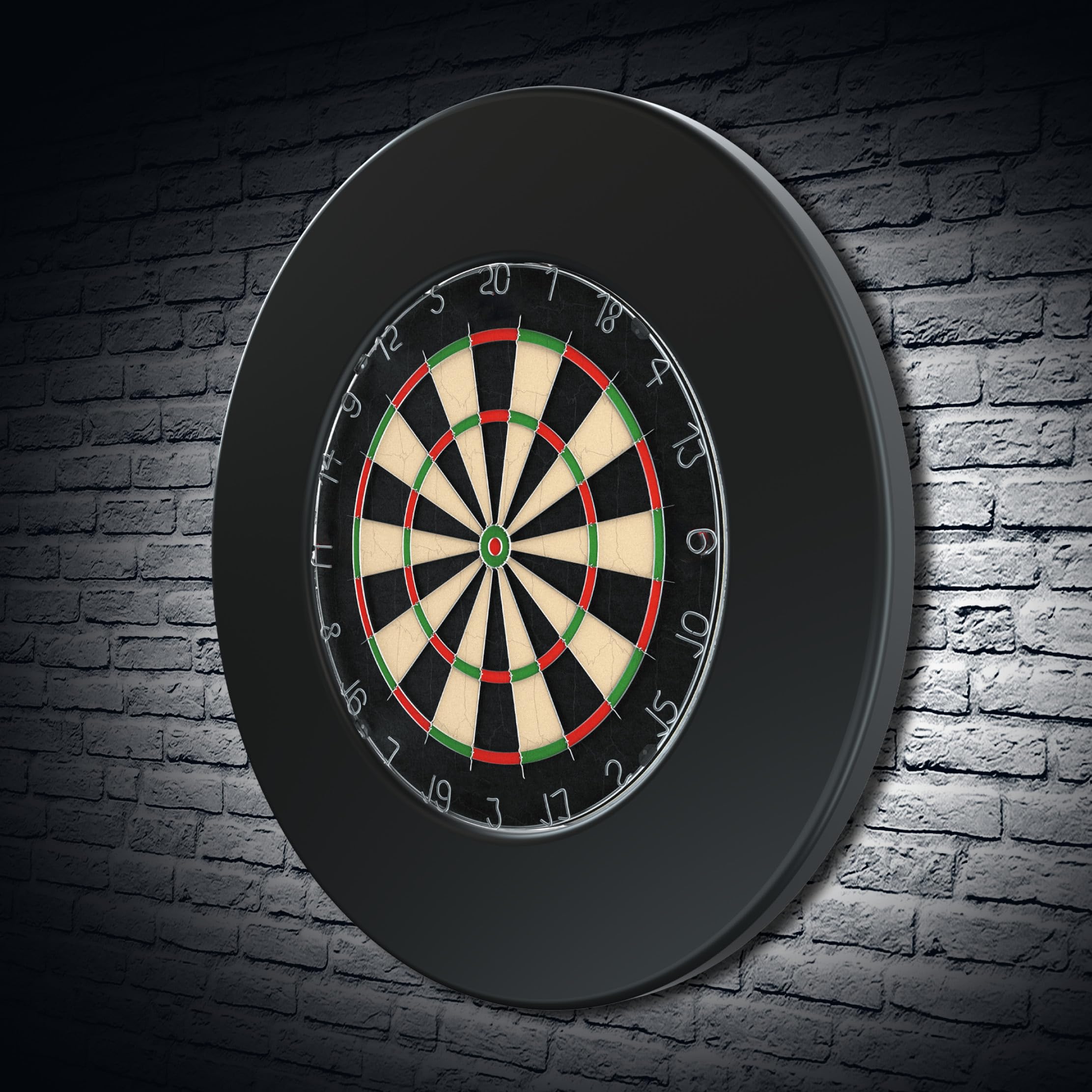 RED DRAGON Ultimate Dart & Surround Ring Set - Bersaglio con Punta in Acciaio - Include Bersaglio con setole, Protezione per Parete del tabellone con Linea oche