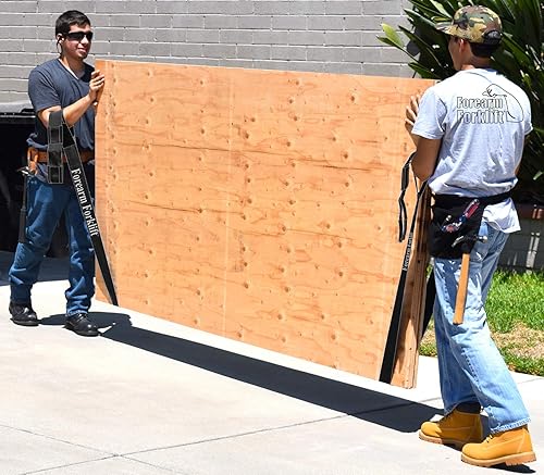 Miniatura 2 de Forearm Forklift L74995PPB Correas de transporte de madera contrachapada Pro para levantar paneles de yeso, esgrima, paredes divisorias y objetos