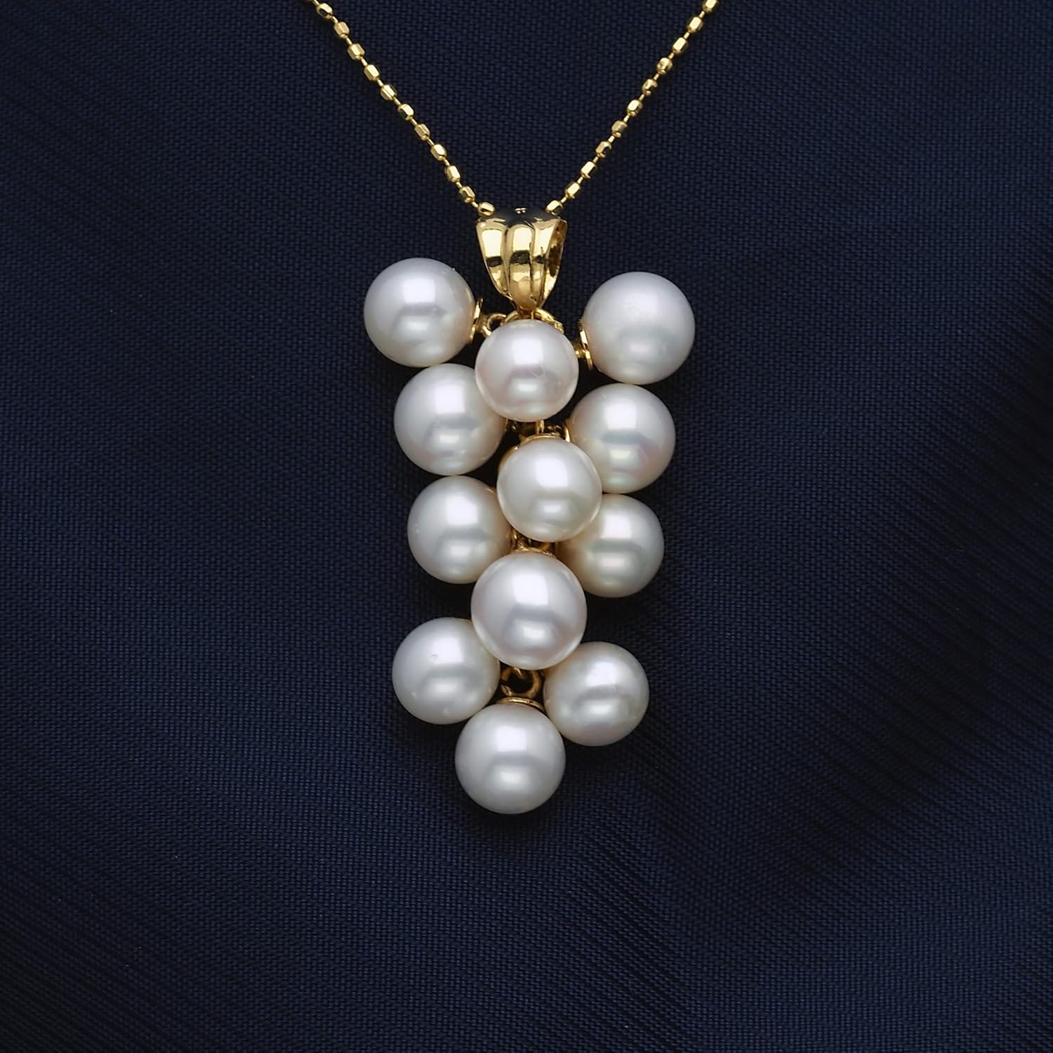 K18 本真珠 本パ-ル ブドウモチーフ ペンダントトップ チャーム | www