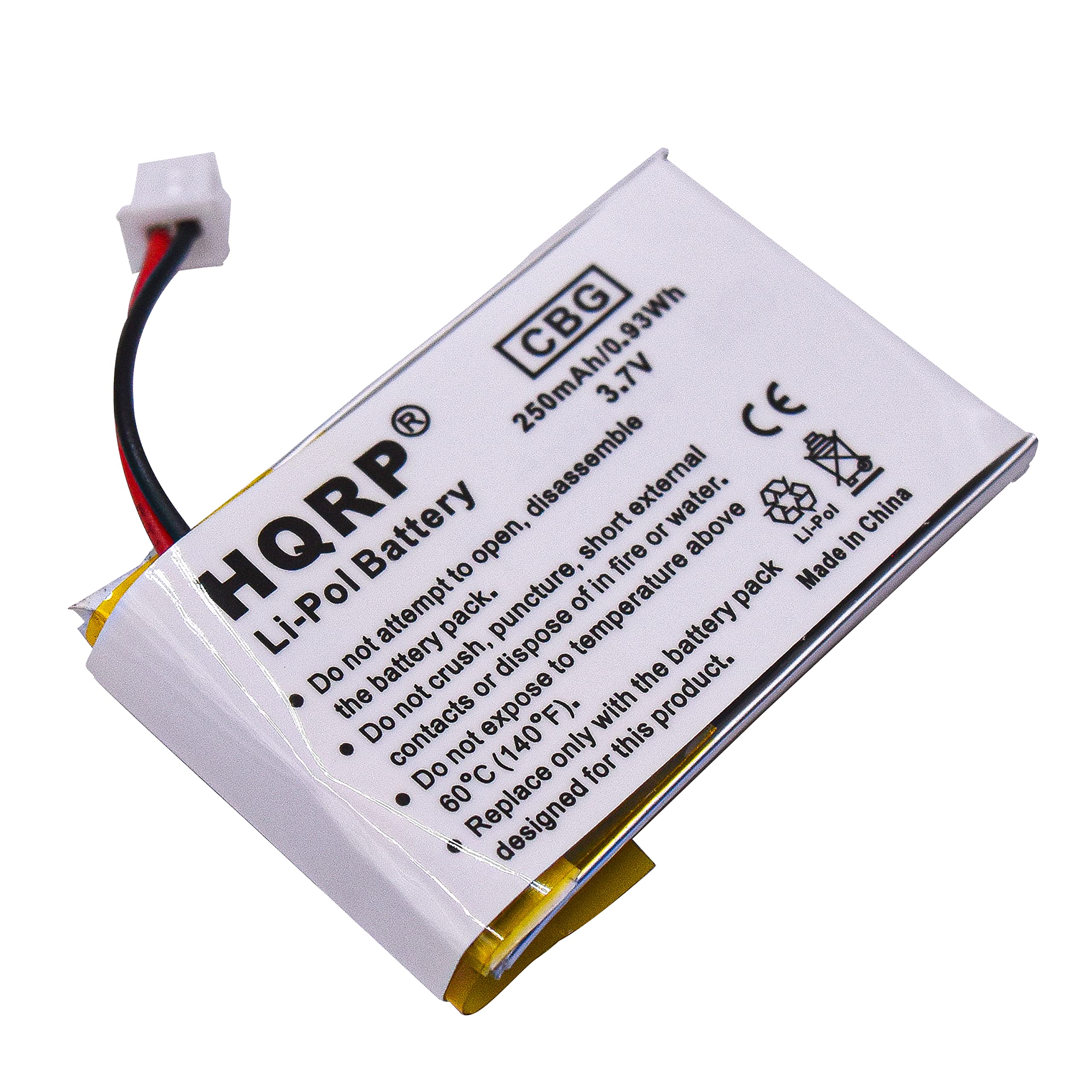 HQRP Headset Battery for Plantronics 65358-01 / PL-65358-01, 62346-01 / PL-62346-01 Replacement