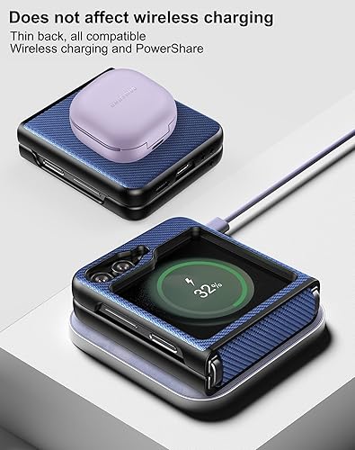 Miniatura 6 de Eastcoo Funda para Samsung Galaxy Z Flip 5 con protección de bisagra, ajuste delgado, ligero, a prueba de golpes, Galaxy Z Flip 5, color negro