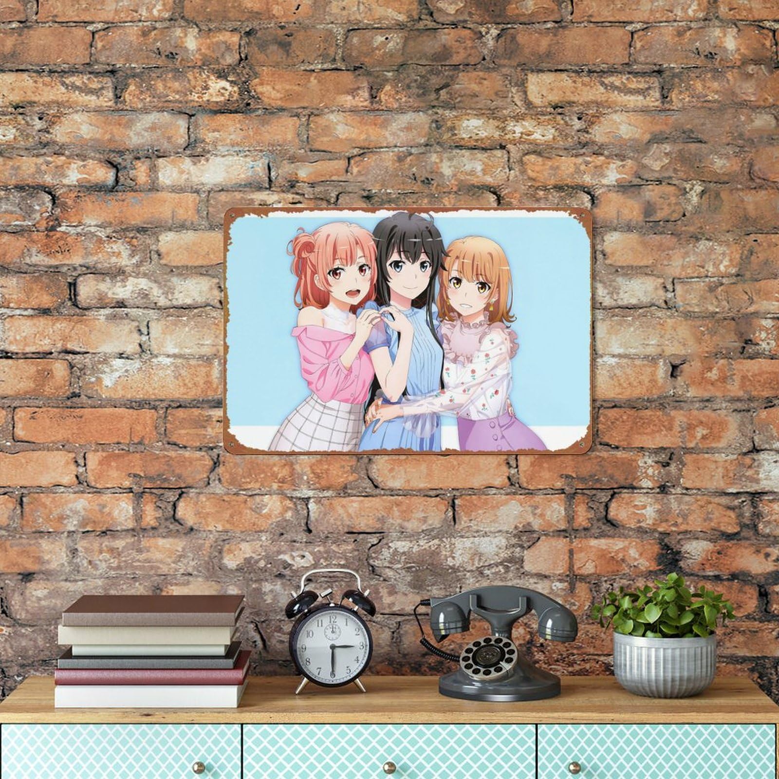 Amazon.com: IEITB Yahari Ore no Seishun 12x8 Inch Rust-Free Tin 