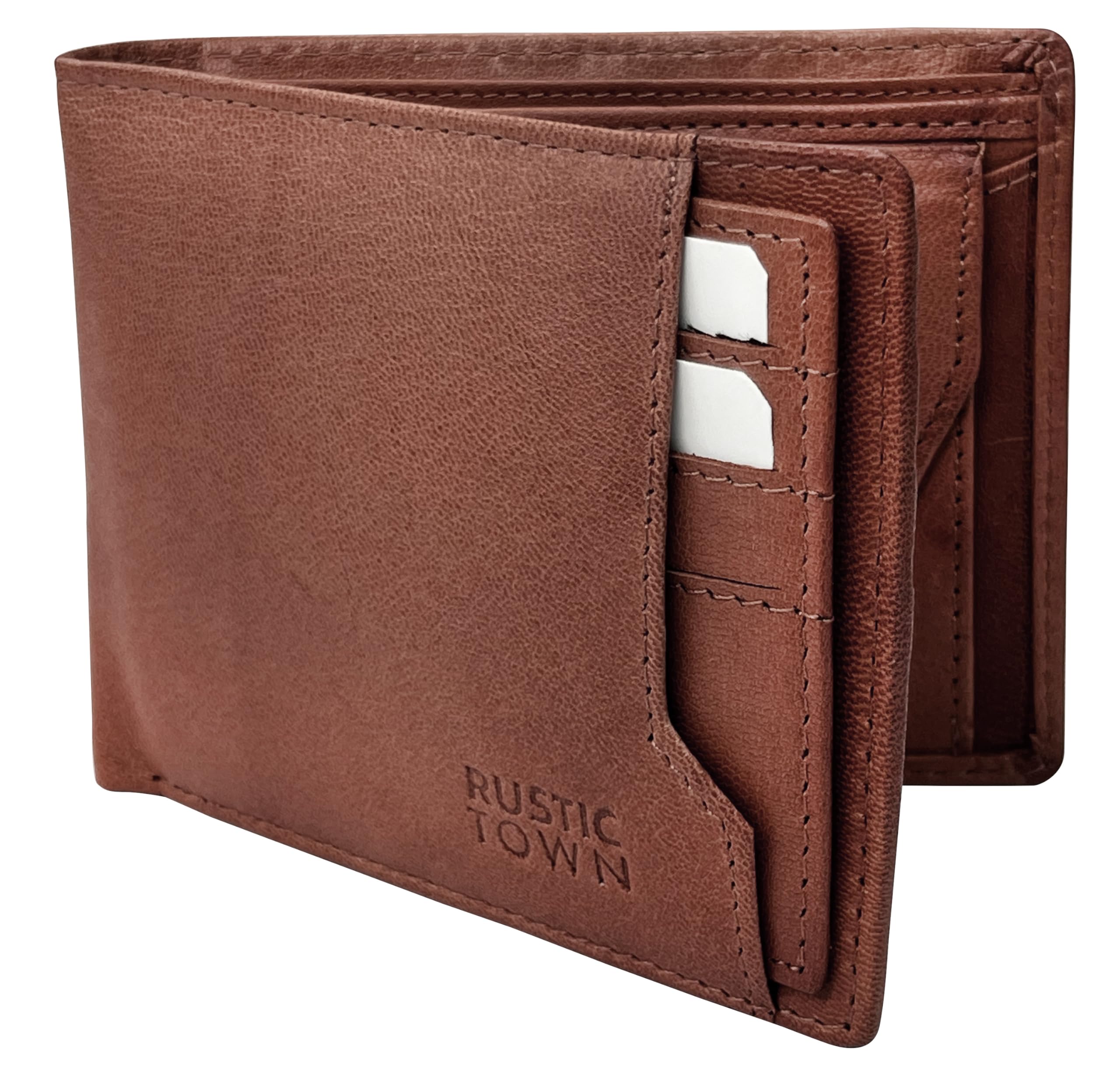 Classic Bifold Leather Wallet for Men - RFID Protection Purse, Slim and Durable, Perfect for Everyday Use Unique Mens Gift-image-10