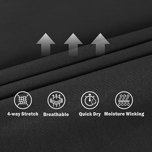 Miniatura 6 de qualidyne Pantalones de ciclismo para hombre, con acolchado 3D, mallas largas para ciclismo