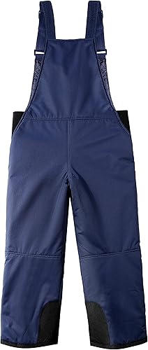 Miniatura 2 de BenBoy Pantalones con peto de esquí de nieve para niños, impermeables, resistentes al viento, antidesgarros, cálidos, aislados, para snowboard, para