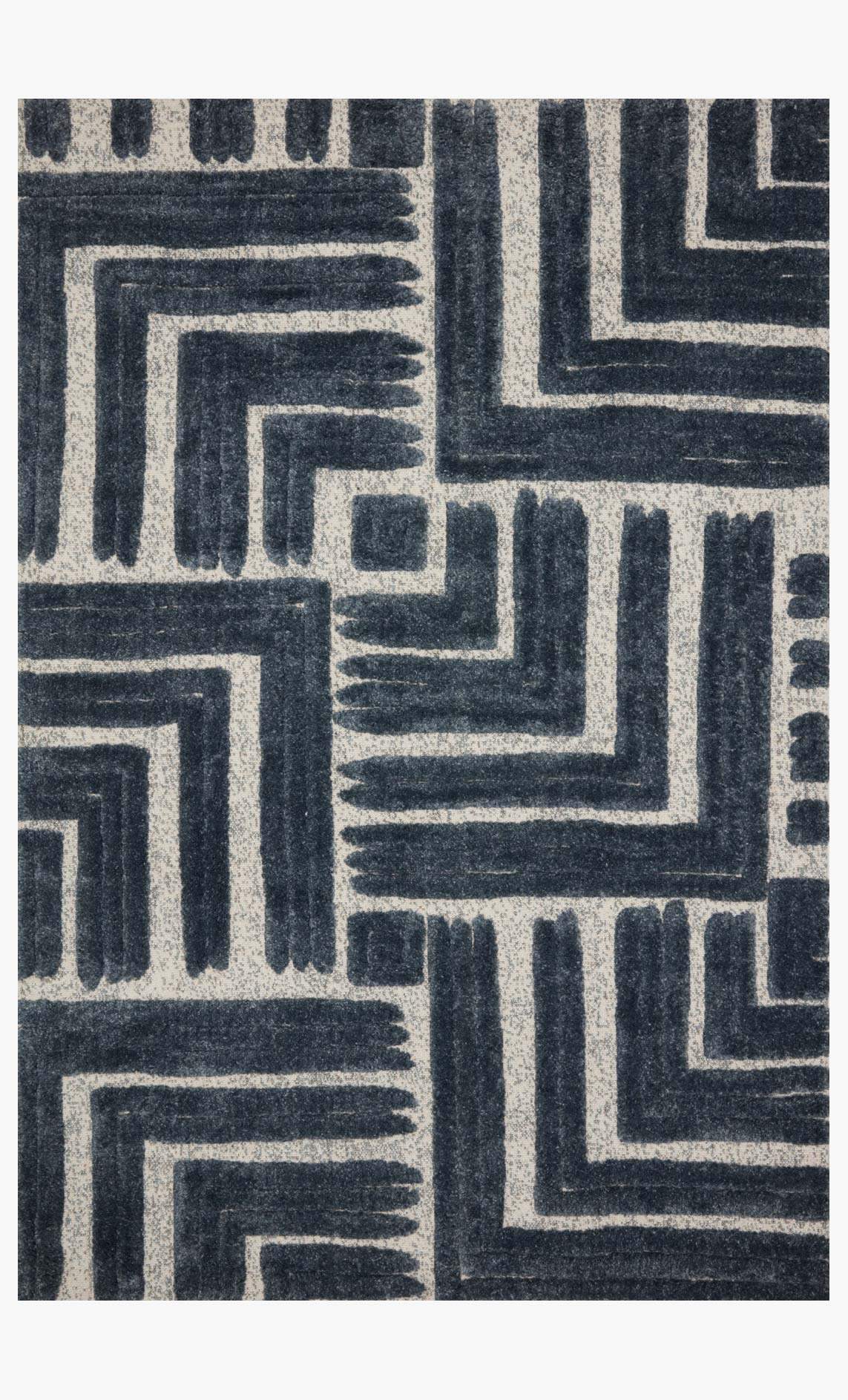 Loloi II Hagen Collection HAG-05 Blue/White 5'-3" x 7'-8" Area Rug
