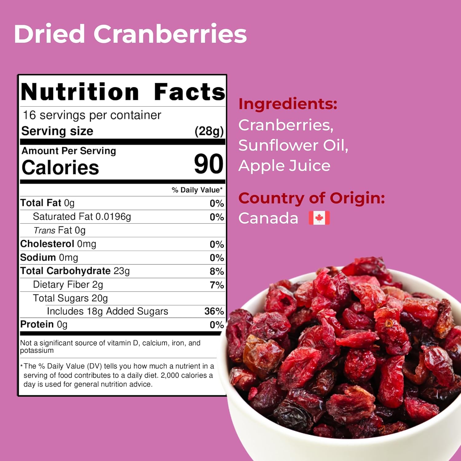 Amrita Dried Cranberries (1lb) + Zante Black Currant (1lb) + Dried Apple Rings (1lb) Bundle | No Sugar Added, Vegan, non-GMO, Gluten Free, Peanut Free, Soy Free, Dairy Free Snacks | Healthy Snacks for