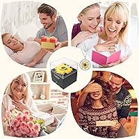 Vista 6 de Regalos de girasoles artificiales para mujer, regalo para su madre, esposa con collar en 100 textos I Love You en el día de la madre, cumpleaños