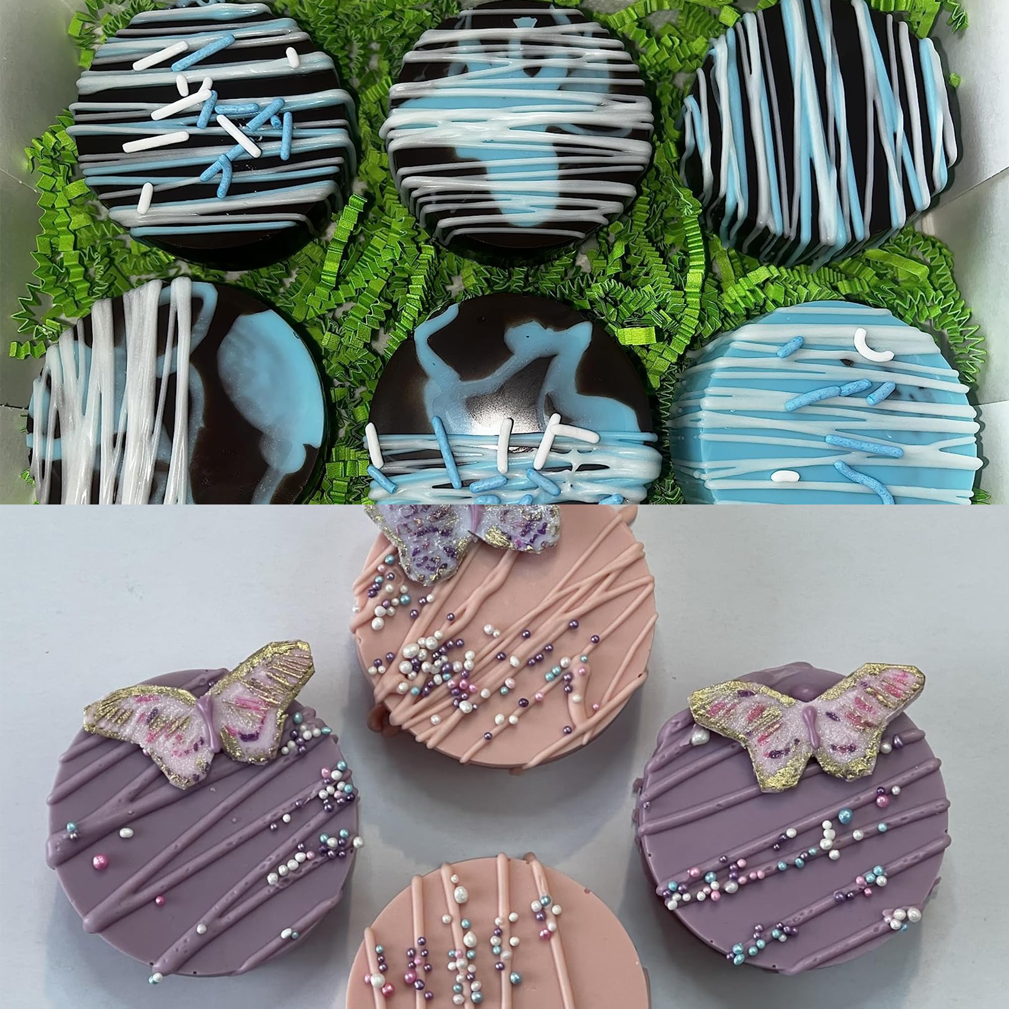 3 moldes redondos de silicona para galletas de chocolate, nuevo tamaño de 12 cavidades, cubierta de chocolate, moldes de silicona para mini pasteles de caramelo, gelatina para hornear