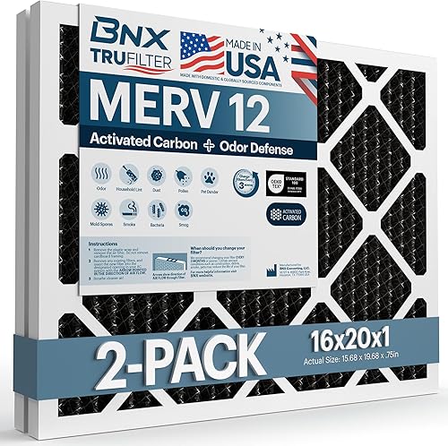 Miniatura 72 de BNX TruFilter - Filtro de aire 14 x 25 x 1 MERV 8, electrostático plisado para defensa contra polvo y mascotas, para aire acondicionado, HVAC