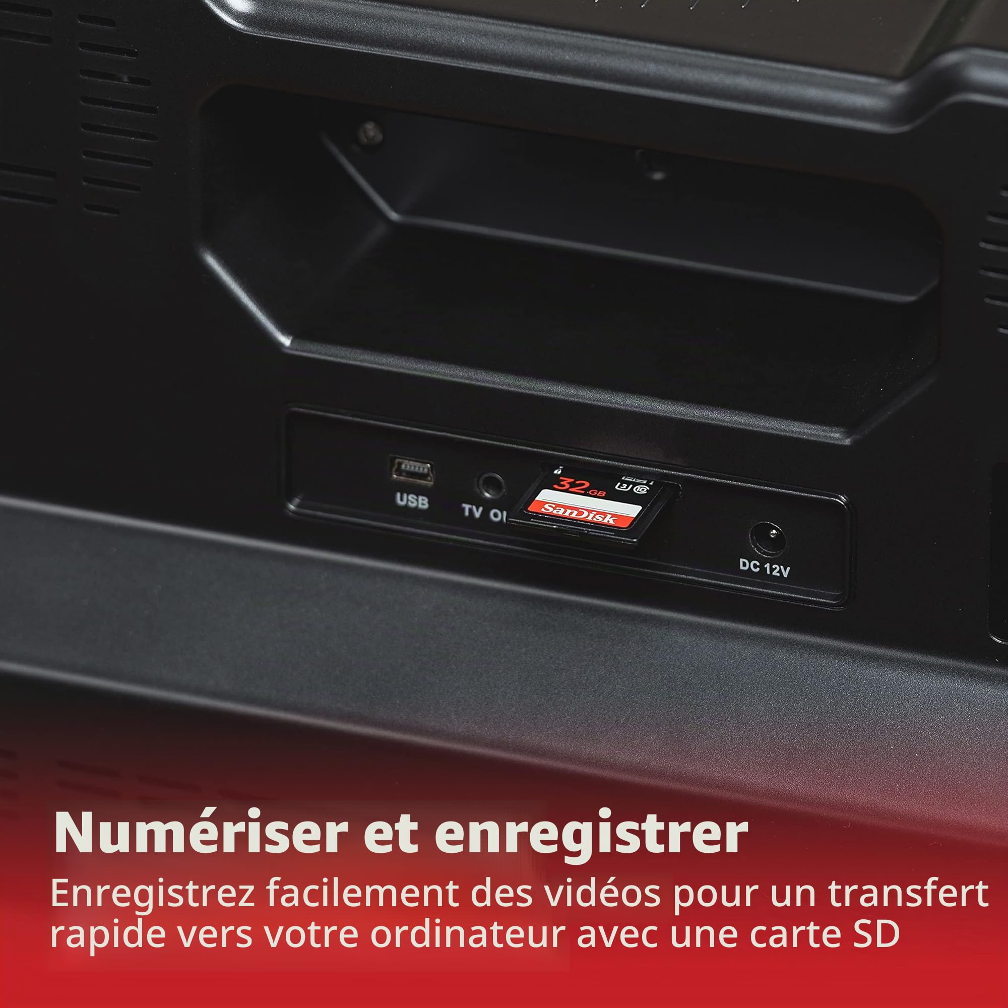 Magnasonic Scanner de Film Super 8/8 mm, convertit Le Film en vidéo numérique, écran Vibrant de 5,8 cm, numérisation et visualisation des bobines de Film Super 8/8 mm (FS81)