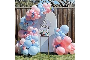 137Pcs Gender Reveal Balloon Arch Kit: Perfect for Unforgettable Baby Shower Celebrations