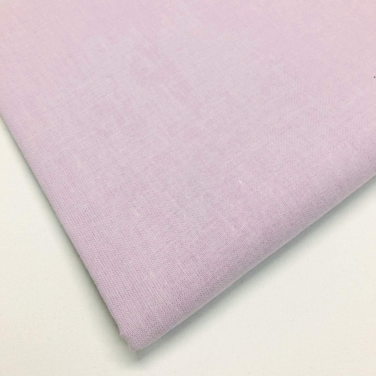 100% Cotton Fabric 60 Inch 150cm Wide 150GSM Material for Sewing, Dressmaking, Quilting, Curtain Linings, Pillowcases & Totes Fabric by The Half Metre by Discount Fabrics LTD(Lilac, 1m)