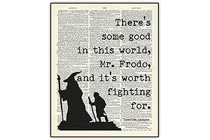 LOTR Unframed Dictionary Art Print - Lord of The Rings - J.R.R Tolkien Motivational Quote