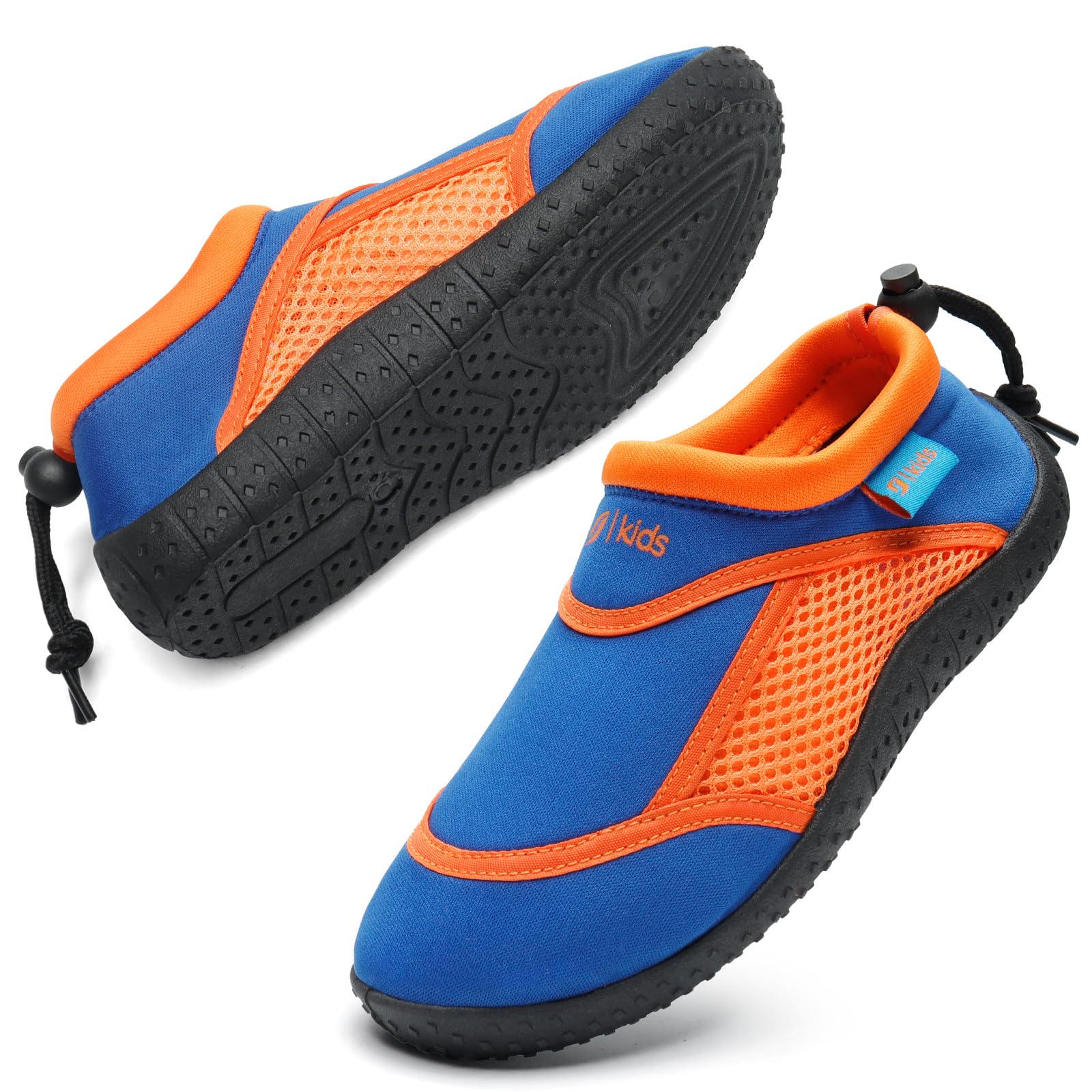 HKR Escarpines Niño Cangrejeras Niño Ligero Zapatos de Agua Flexible Transpirable Secado Rápido Calcetines para Piscina EU28-38