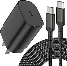 ULIFTUS 25W USB-C Charger Block & Cable, Fast Charging Type C Wall Charger for Samsung Galaxy S23 Ultra, Google Pixel 8, iPhone 15 Pro, iPad Air 4th, iPad Pro, 6FT Cable