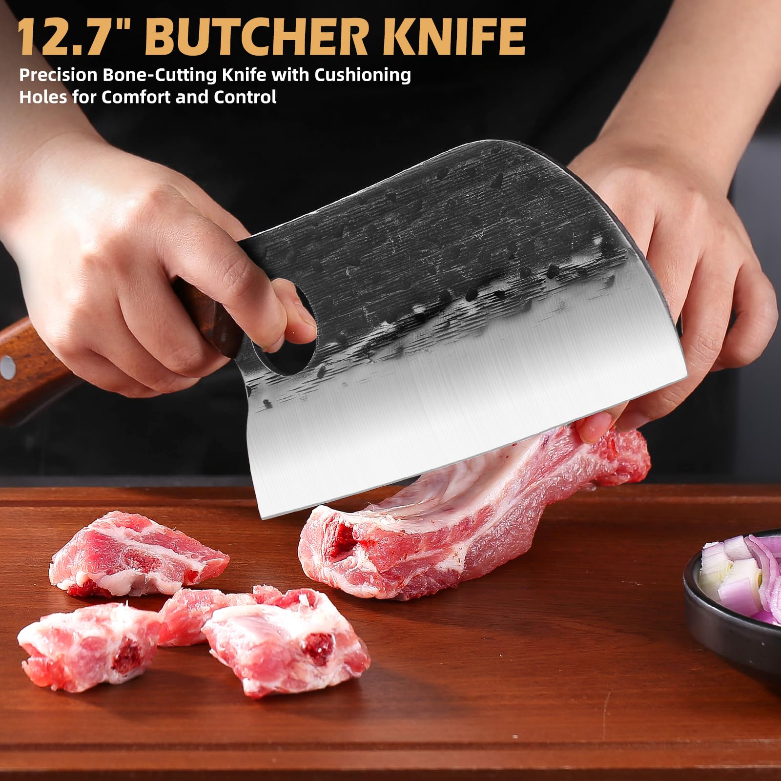 Hand Forged Chef Knife Set - 3 Piece -2