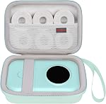 Elonbo Carrying Case for SUPVAN E10/ Phomemo D30 Bluetooth Label Maker Machine, Portable Mini Thermal Label Printer Storage Holder, Wireless Small Handheld Sticker Maker Travel Bag, Pink