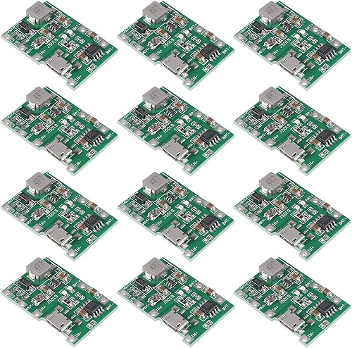12 unids 18650 18650 Li-ion cargador de batería módulo 2A USB TP4056 ajustable Boost Módulo DC-DC 3.7V a 5V 9V 12V Step Up Boost Módulo DIY Kit