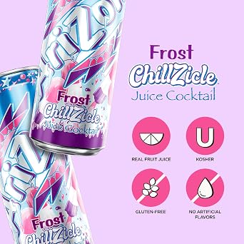 AriZona Frost Chillzicle | Fruit Juice Cocktail | 22 Fl Oz (24 Pack)