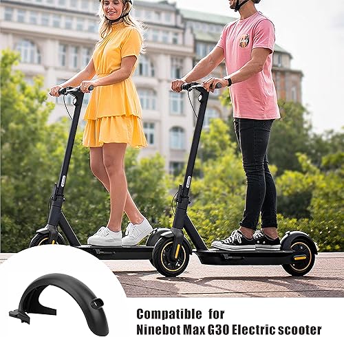Vista 14 de Accesorios para guardabarros traseros incluye guardabarros trasero + soporte + luz trasera LED compatible con accesorios de scooter eléctrico Segway