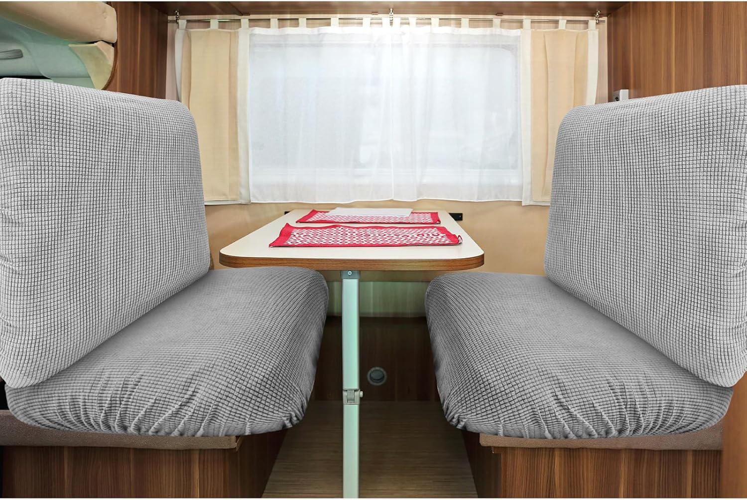 Preboun 2 Sets RV Cushion Covers Camper Cushion Slipcovers with