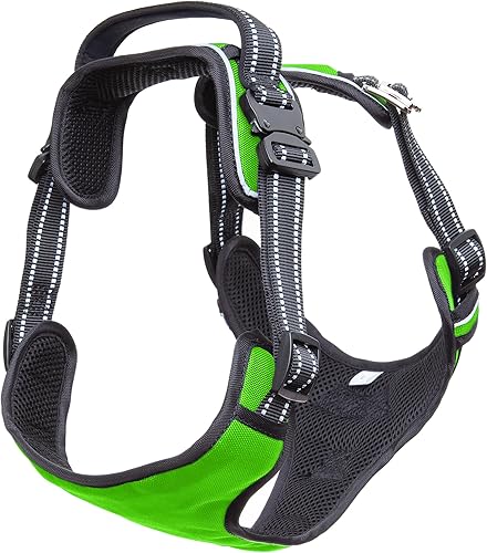 Miniatura 7 de DogNerd Chalecoarnés de cobertura completa ajustable de alta calidad para perros grandes (50-90 libras) - Clips de metal, mango acolchado, 2 clips