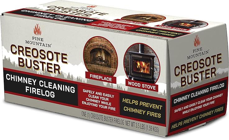 Pine Mountain Creosote Buster Chimney Cleaning Safety Firelog 3.5Lb Log