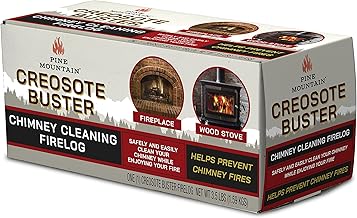 Pine Mountain Creosote Buster Chimney Cleaning Safety Firelog 3.5Lb Log Brown 1 Count, (4152501500)