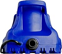 Vista 10 de Little Giant APCP-1700 Bomba de cubierta de piscina de 115 voltios, 1/3 HP, 1745 GPH, automática, sumergible, con cable de 25 pies, azul claro