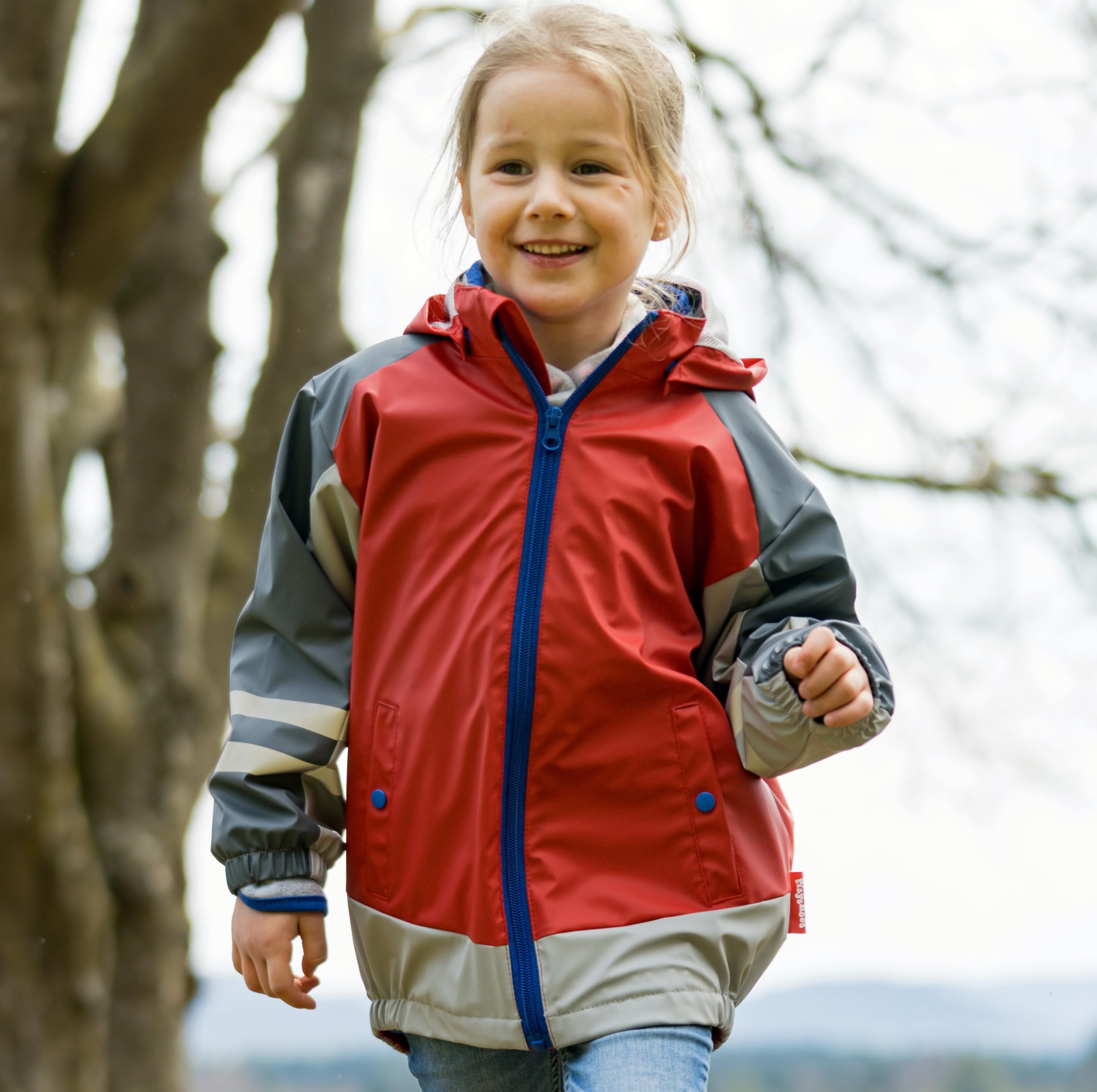 Playshoes Regenanzug Kombinezon przeciwdeszczowy, 3 w 1 czerwony i czerwony, 98 (zestaw 2) dla dzieci, 3 w 1 czerwony i czerwony, 98