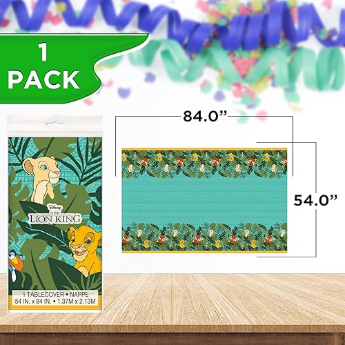 Miniatura 6 de Unique Paquete de vajilla Lion King con licencia oficial de Unique  Servilletas y platos  Ideal para fiestas de cumpleaños infantiles, evento