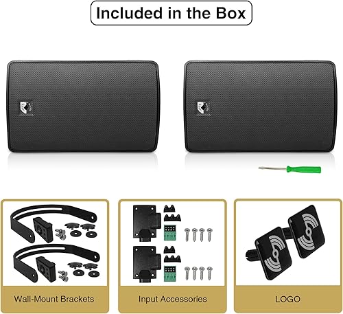 Miniatura 6 de Sound Town Amplificador Bluetooth para restaurante comercial + juego de altavoces de montaje en superficie, con un amplificador de 6 zonas de 70