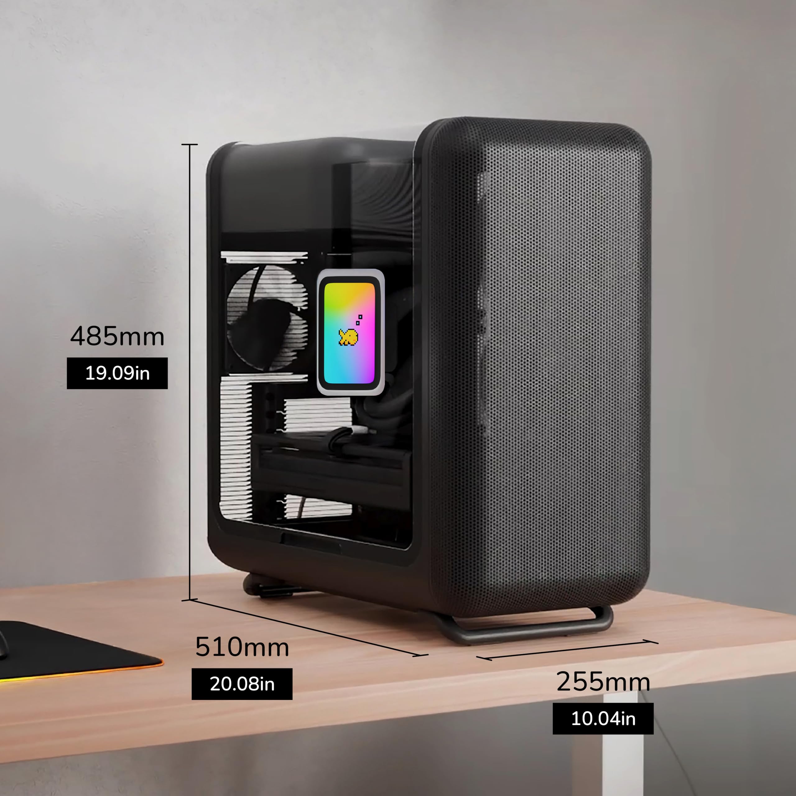 Hyte X50 Modern Performance ATX Mid-Tower etui do gier PC - czarne