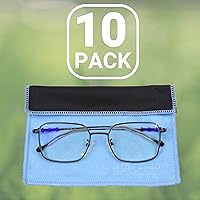 Vista 8 de Paños de limpieza de microfibra, paquete de 10, 6.6 x 6.2 pulgadas, paños de limpieza de doble cara, paño de microfibra y gamuza para teléfonos