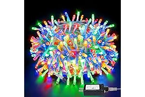 Ollny Outdoor Multi Color Fairy Lights, 200LED 60FT