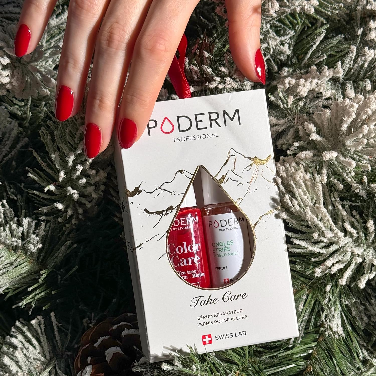 PODERM Swiss Made Cura delle unghie Siero nutriente Smalto Tea Tree Idea Regalo
