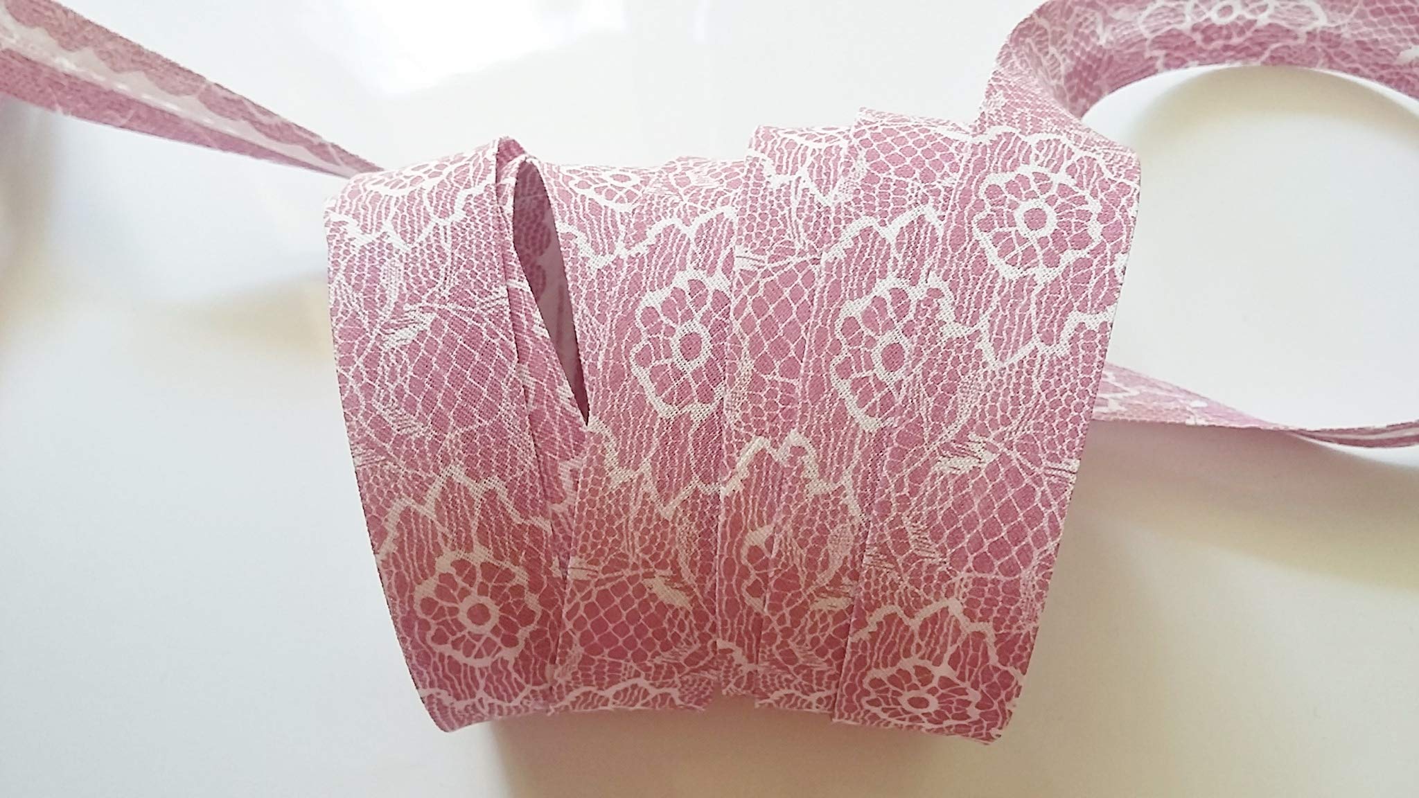 Liberty Schrägband – 5 Meter Blumen-Schottenmuster, 24 Mm Breit – Perfekt Zum Nähen, Basteln & Schmuckmachen