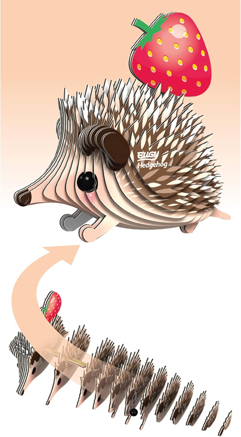 EUGY 3D Hedgehog Craft Kit
