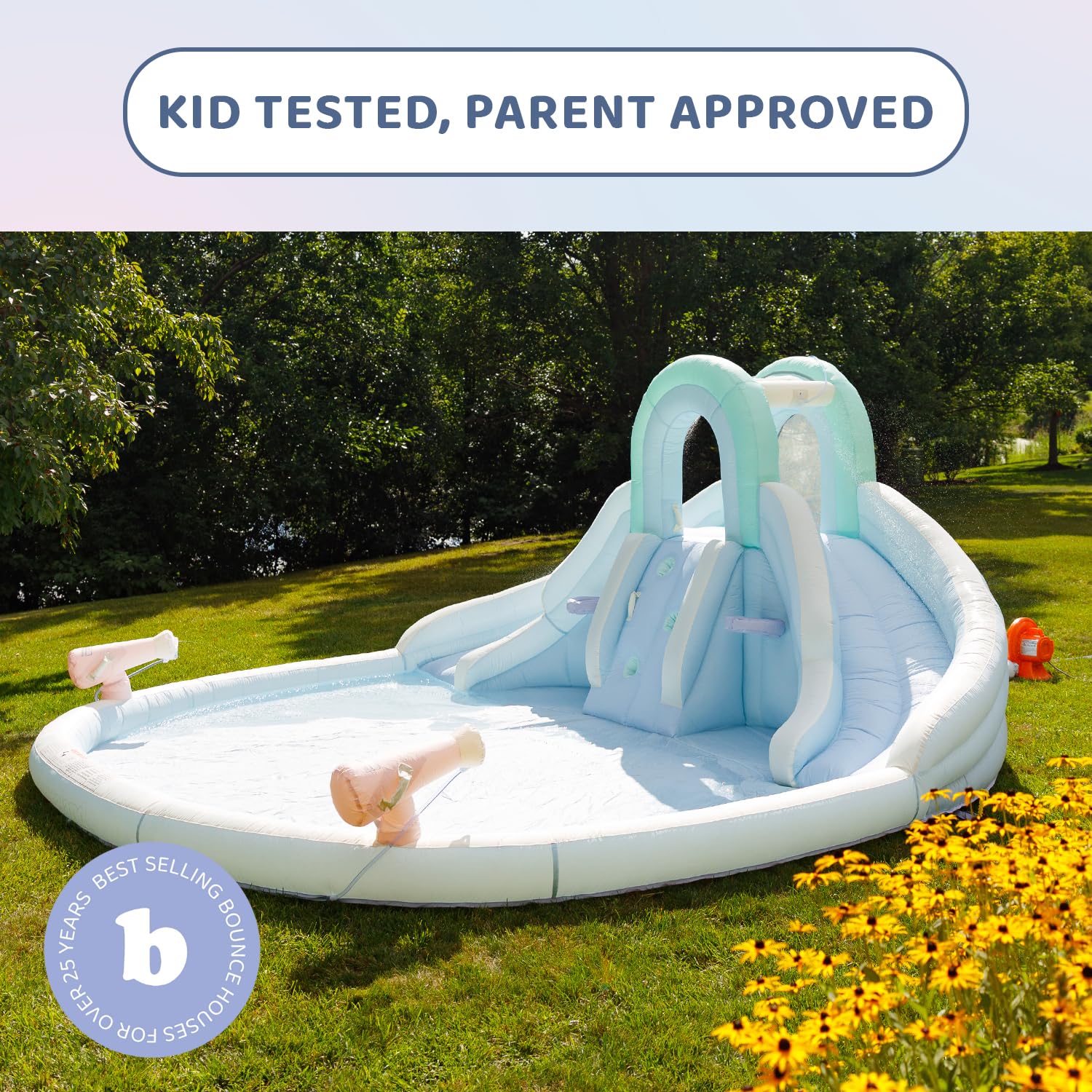 Amazon.com: Bounceland Double Dream Play Water Slide, 13.8 ft L x